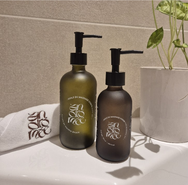 Huile de massage corps à la menthe douce "nanah" - 500ml