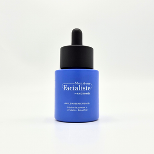 Huile massage visage M. Facialiste par Andromée