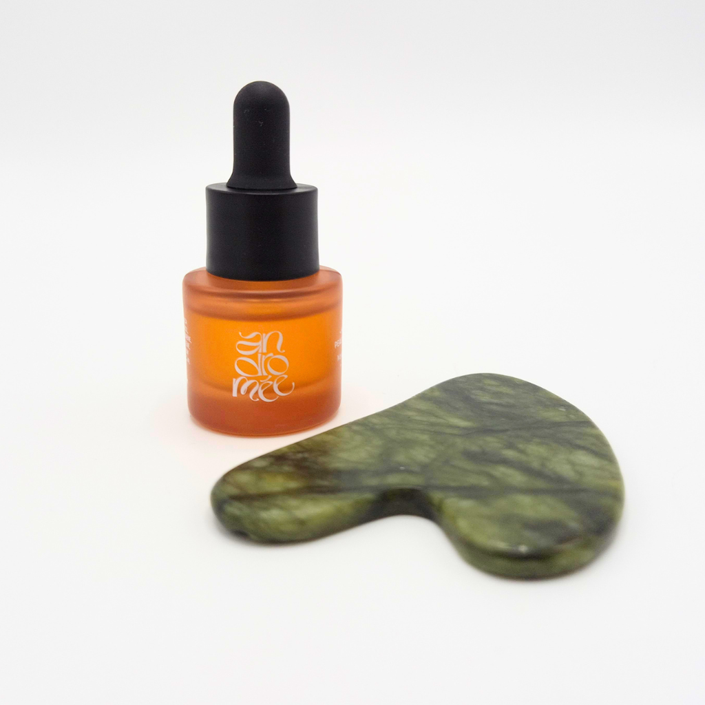 Gua sha + Huile d'abricot format voyage | Pour 1 personne
