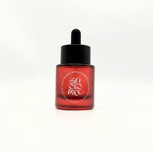 Huile pour peaux sèches et sensibles - Prune + Bakuchiol - 30ml